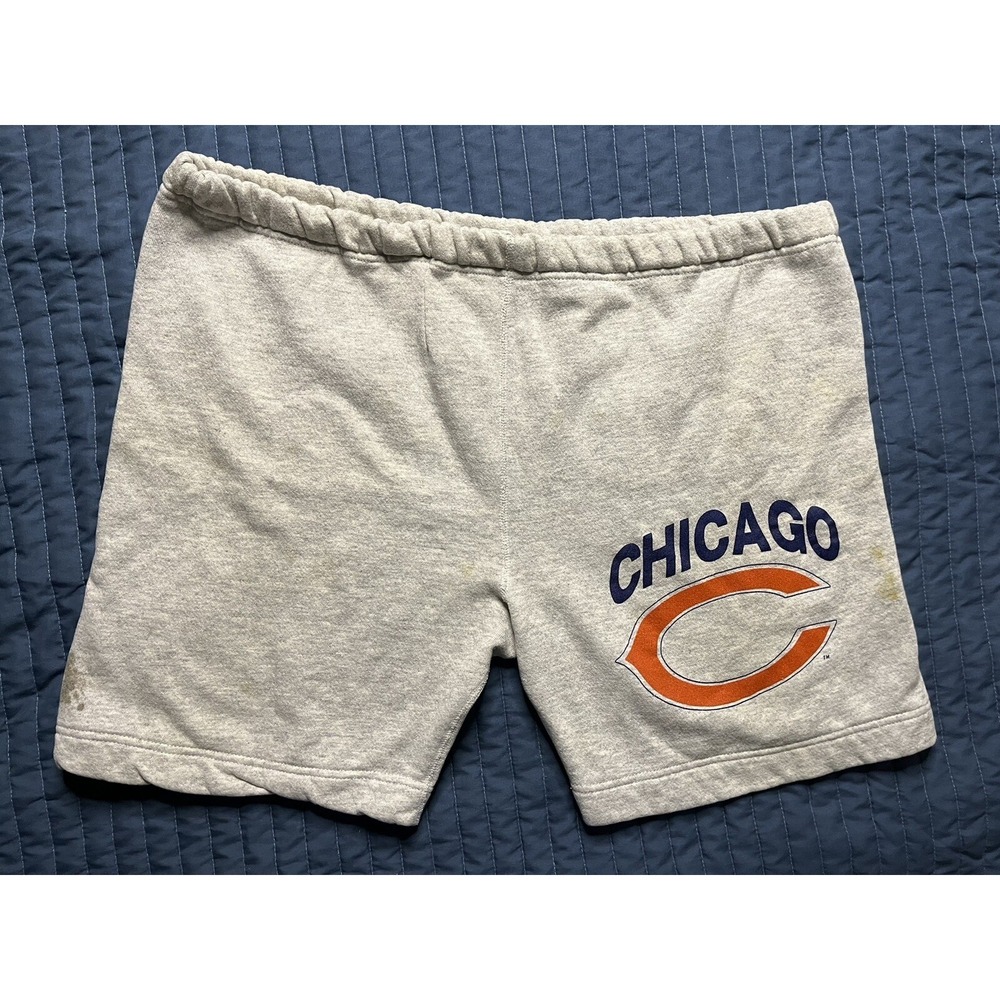 Vintage Jostens Artex Chicago Bears Practice Shorts Men's Size XL Gray NFL